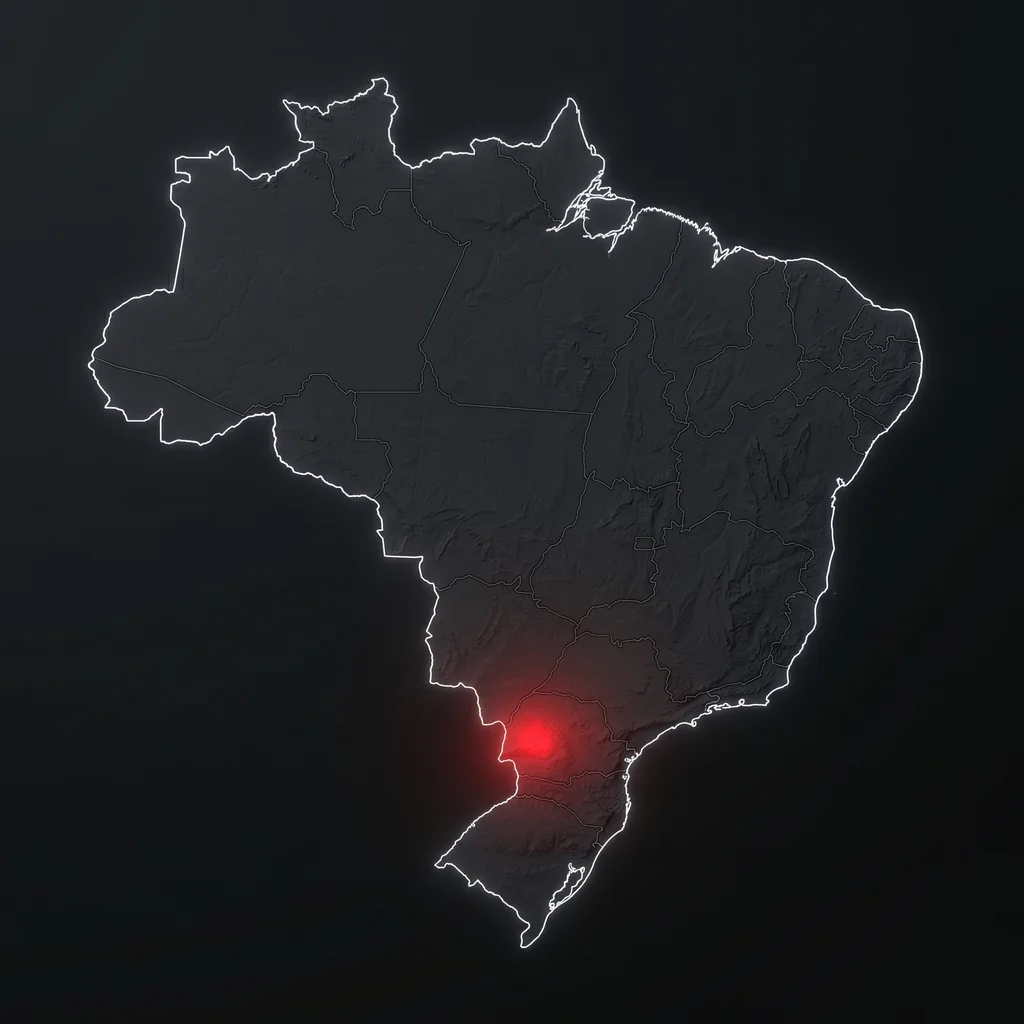 Mapa do Brasil: matriz da NSR em Toledo-PR e rotas para os principais destinos